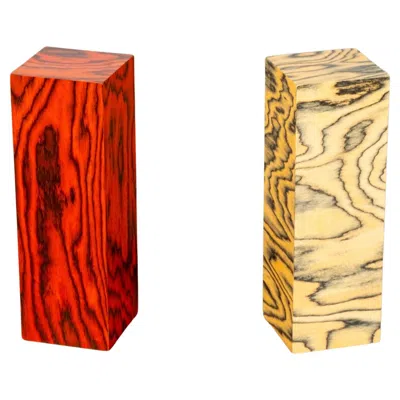 Pre-owned Ettore Sottsass Bloque 7, Pedestal With  Veneer By Bonne Choice In Brown