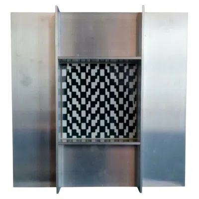 Pre-owned Ettore Sottsass Ceramic Optical Tile Designed By  For Cedit Ceramiche, 1968 In Gray