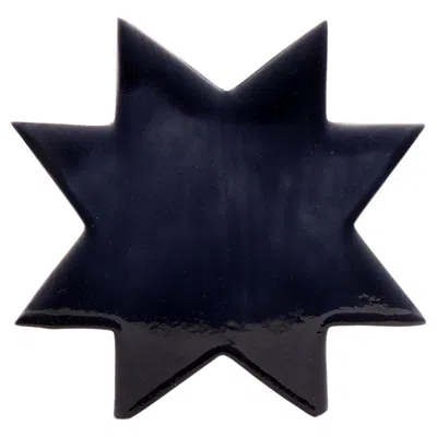 Pre-owned Ettore Sottsass Ceramic Vase Memphis, “hsing” By  Blue Star, Milan, Late 1980s.