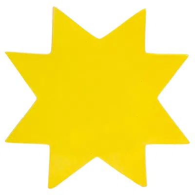 Pre-owned Ettore Sottsass Ceramic Vase Memphis, “hsing” By  Yellow Star, Milan Late 1980s.