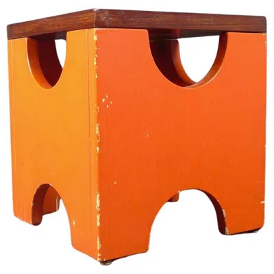 Pre-owned Ettore Sottsass , Dado Stool, Model T29, Completely Original 1960s Example In Brown