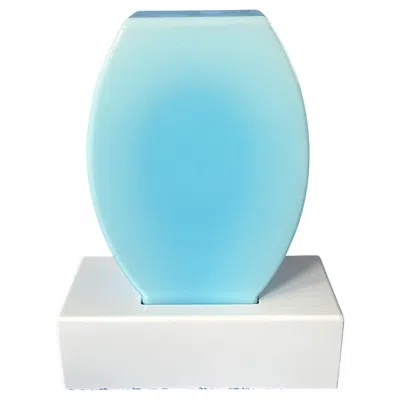 Pre-owned Ettore Sottsass Dorane Table Lamp By Etorre Sottsass For Stilnovo In Original Box In Blue
