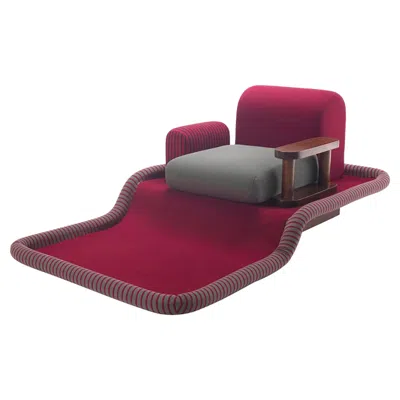 Pre-owned Ettore Sottsass Flying Carpet Sofa In Brown