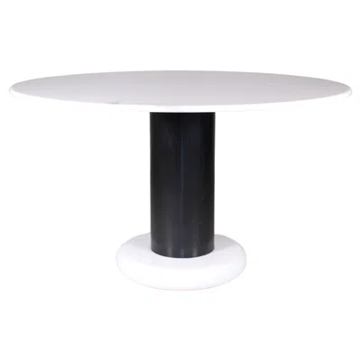 Pre-owned Ettore Sottsass For Poltronova Dining Table In ‘loto' In Carrara White Marble