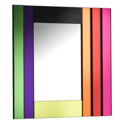 Pre-owned Ettore Sottsass Glas Italia Gli Specchi Di Dioniso 3 - Rectangular Wall Mirror -  In Sand