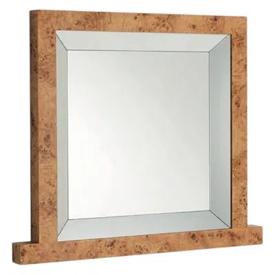 Pre-owned Ettore Sottsass Glas Italia Mandala - Framed Wall Mirror Design  In Sand