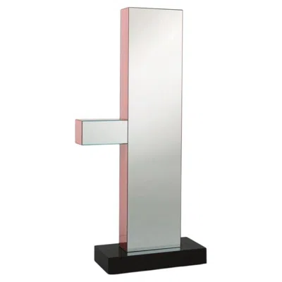 Pre-owned Ettore Sottsass Glas Italia Shibam 1 Freestanding Mirror - Design  - Pink