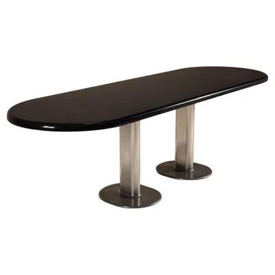 Pre-owned Ettore Sottsass ‘harlow' Dining Table For Poltronova In Dark Blue Lacquer