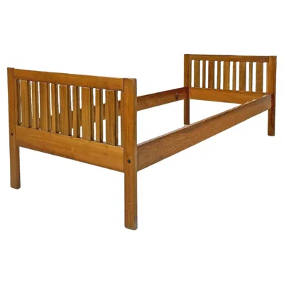 Pre-owned Ettore Sottsass Italian Mid-century Modern Bed By  For Poltronova, 1960s In Brown