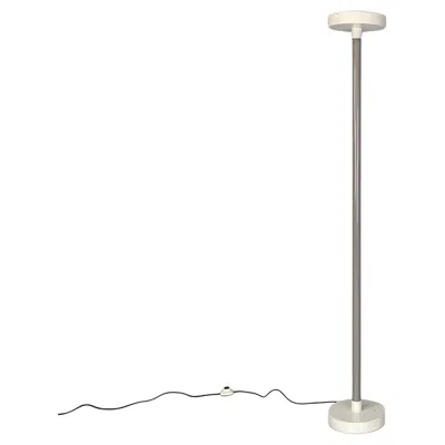 Pre-owned Ettore Sottsass Italian Modern Grey And White Metal Floor Lamp By Sottsass For Bieffeplast 1980s