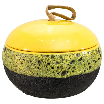 Pre-owned Ettore Sottsass Lidded Vessel Model 192-c Bitossi Il Sestante Italy 1959 Glazed In Transparent