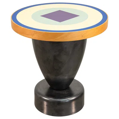 Pre-owned Ettore Sottsass Lipari Side Table Zanotta Italy 1992 Postmodern Memphis Design In Brown