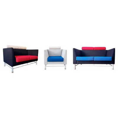 Pre-owned Ettore Sottsass Memphis Knoll 80s Eastside Two Sofas +1 Lounge Chair, Set 3 Pcs In Purple