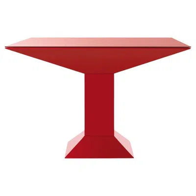 Pre-owned Ettore Sottsass Mettsass Table, By , Red Glass