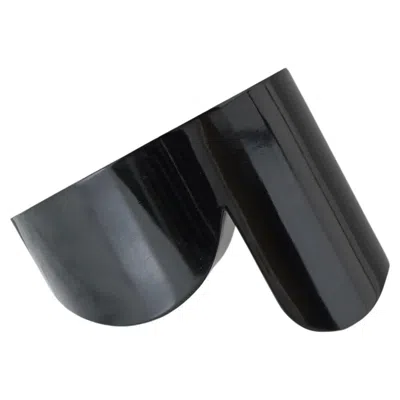 Pre-owned Ettore Sottsass Original Black 'colleoni' Bowl By Enzo Mari For Danese Milano. Italy, 1970s