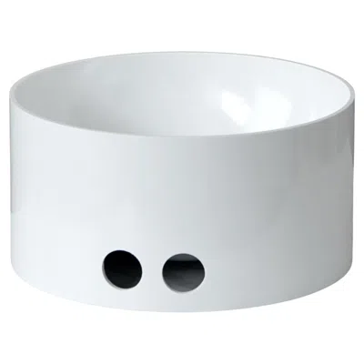 Pre-owned Ettore Sottsass Original White 'tongareva' Bowl By Enzo Mari For Danese Milano. Italy, 1970s
