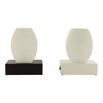 Pre-owned Ettore Sottsass Pair Of Dorane Table Lamps By  For Stilnovo, 1970s In Sand
