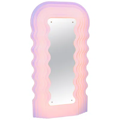 Pre-owned Ettore Sottsass Pink ‘ultrafragola' Mirror Designed By  For Poltronova, Italy