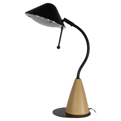 Pre-owned Ettore Sottsass Post Modern Desk Lamp By Ron Rezek, Ca. 1980's In Brown