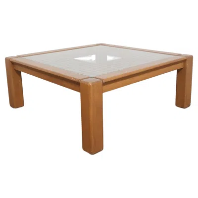 Pre-owned Ettore Sottsass Sant'ambrogio And De Berti 1960's Designer Coffee Table In Brown