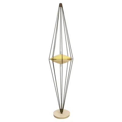Pre-owned Ettore Sottsass 'siluro' Floor Lamp Angelo Lelli,  For Arredoluce, Italy, 1957 In Sand