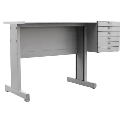Pre-owned Ettore Sottsass Sottsass Ettore Design In Years 70 For Olivetti Italy Typewriting Desk Synthesis In Gray