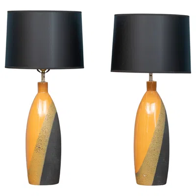 Pre-owned Ettore Sottsass Table Lamps For Bitossi In Black