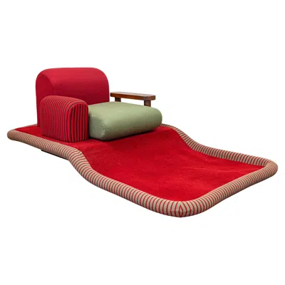 Pre-owned Ettore Sottsass Tappeto Volante Flying Carpet Chair Bedding Brevetti Italy 1972 In Brown