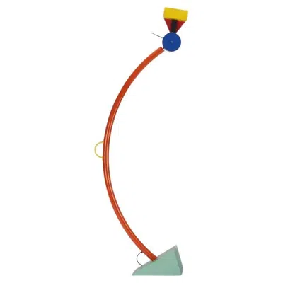Pre-owned Ettore Sottsass "treelamps" Floor Lamp, Postmodern Metal Design, 1981 In Transparent