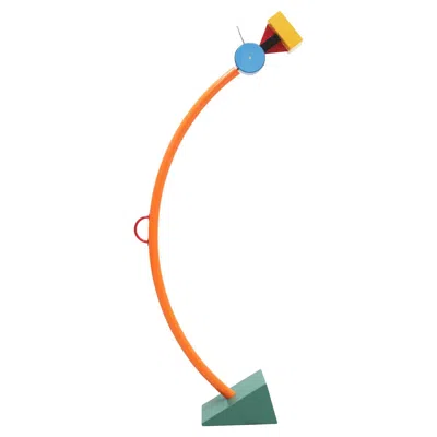 Pre-owned Ettore Sottsass Treetops Multicolored Metal Floor Lamp, Memphis Milano, 1981 In Orange