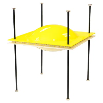 Pre-owned Ettore Sottsass Ufo Lamp Arredoluce Italy 1957 Postmodern Space Age Design In Transparent