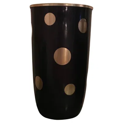 Pre-owned Ettore Sottsass Umbrella Stand Anodized Aluminum, 1955, Italy In Black