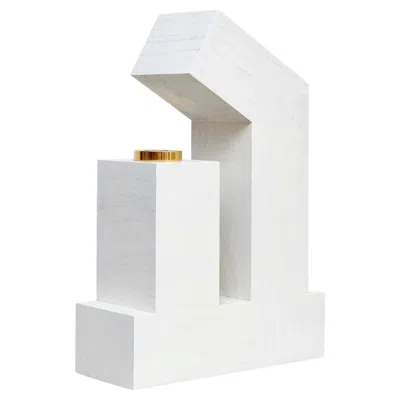 Pre-owned Ettore Sottsass Vase Alpha, Limited Edition Of 12, Wood, 1995, Italy In Brown