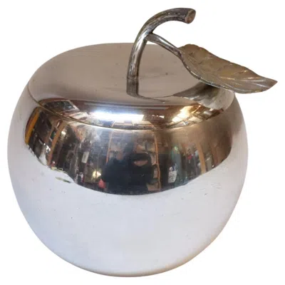 Pre-owned Ettore Sottsass Vintage Italian Modernist Silver-plated "apple" Insulated Ice Bucket