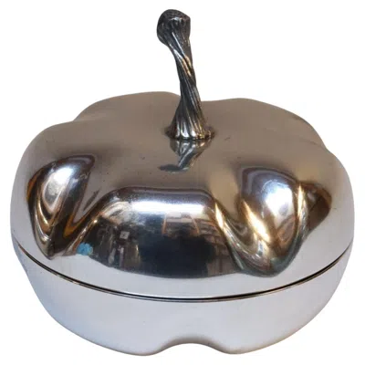 Pre-owned Ettore Sottsass Vintage Italian Modernist Silver-plated "squash" Lidded Serving / Candy Dish