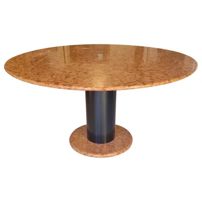 Pre-owned Ettore Sottsass Vintage Marble Table By  For Poltronova, Italy 1960s. In Brown