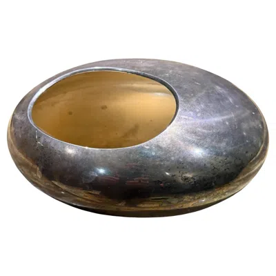 Pre-owned Ettore Sottsass Vittorio Mazzuconni Firenze Bowl Silver-plated Vide Poche Vase Post-modern