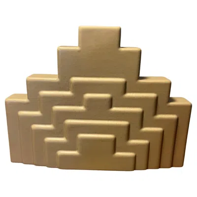 Pre-owned Ettore Sottsass Xxsec. Vase From The Series Yantra 17  1969 In Brown