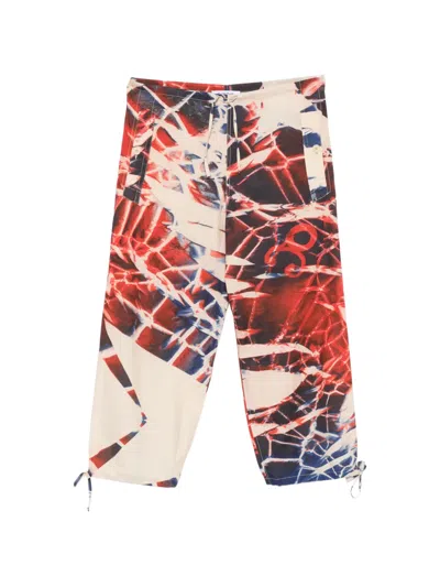 Etudes Studio Abstract-print Drawstring-waist Trousers In Multi