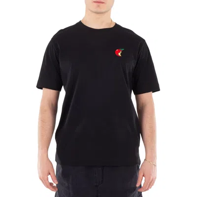 Etudes Studio Apple Embroidered Regular T-shirt In Black