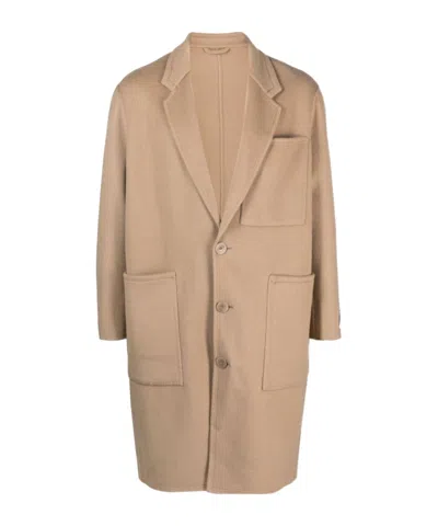 Etudes Studio Archeology Single-breasted Wool Coat In Nude