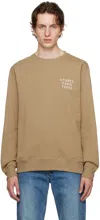 Etudes Studio Beige Story Small Sweatshirt In Stencil Sand