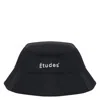 Etudes Studio Etudes Black Logo Embroidered Bucket Hat In Black