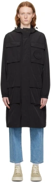 Etudes Studio Black Mouvement Coat In Black