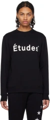 Etudes Studio Logo-print Organic-cotton Sweatshirt In Black