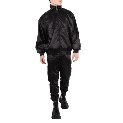 Etudes Studio Black Tour Satin-finish Trousers