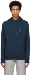 Etudes Studio Blue Klein Patch Hoodie In Blue
