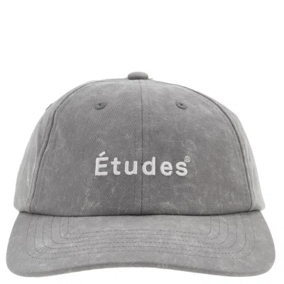 Etudes Studio Booster Logo Embroidered Cap In Gray