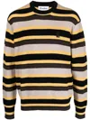 Etudes Studio Yellow Striped Sweater In Nude