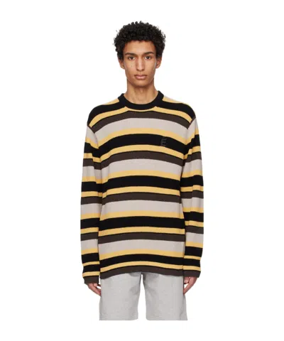 Etudes Studio Boris Striped Knitted Jumper In Nude
